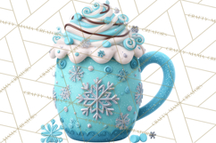 Hot Cocoa Mugs Clipart PNG Graphics, Cozy Christmas Png Product Image 3
