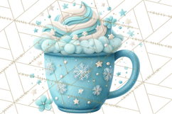 Hot Cocoa Mugs Clipart PNG Graphics, Cozy Christmas Png Product Image 5