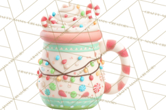 Hot Cocoa Mugs Clipart PNG Graphics, Cozy Christmas Png Product Image 3