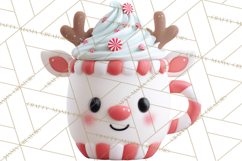 Hot Cocoa Mugs Clipart PNG Graphics, Cozy Christmas Png Product Image 4