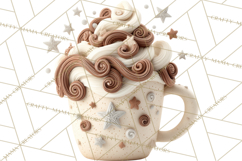 Hot Cocoa Mugs Clipart PNG Graphics, Cozy Christmas Png Product Image 5