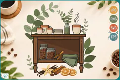 Cozy Coffee Collection Clipart Product Image 1