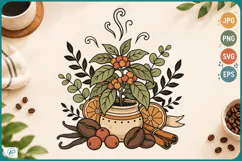 Cozy Coffee Collection Clipart Product Image 1