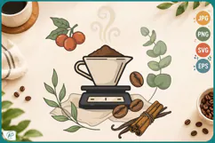 Cozy Coffee Collection Clipart Product Image 1