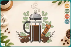 Cozy Coffee Collection Clipart Product Image 1