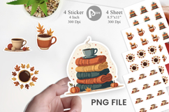 Cozy Coffee Weather Sticker Product Image 1