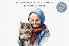 Cozy Cottage Core Grandma Women Knitting Winter House PNG Nursery wall art card making collage printable files xmas decor junk journal sublimation Scrapbooking  watercolor Cozy Cottage Core Grandma Women Knitting Winter House PNG clipart, sublimation nurs