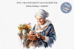 Cozy Cottage Core Grandma Women Knitting Winter House PNG Nursery wall art card making collage printable files xmas decor junk journal sublimation Scrapbooking  watercolor Cozy Cottage Core Grandma Women Knitting Winter House PNG clipart, sublimation nurs