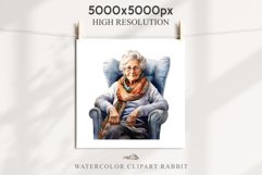 Cozy Cottage Core Grandma Women Knitting Winter House PNG Nursery wall art card making collage printable files xmas decor junk journal sublimation Scrapbooking  watercolor Cozy Cottage Core Grandma Women Knitting Winter House PNG clipart, sublimation nurs