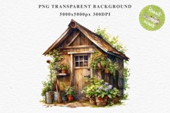 Cozy Cottagecore House Vintage English Romantic Cottage PNG Nursery wall art card making collage printable decor junk journal sublimation Scrapbooking  watercolor Cozy Cottagecore House Vintage English Romantic floral garden Cottage PNG clipart