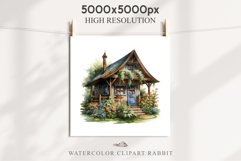 Cozy Cottagecore House Vintage English Romantic Cottage PNG Nursery wall art card making collage printable decor junk journal sublimation Scrapbooking  watercolor Cozy Cottagecore House Vintage English Romantic floral garden Cottage PNG clipart