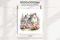 Cozy Cottagecore House Vintage English Romantic Cottage PNG Nursery wall art card making collage printable decor junk journal sublimation Scrapbooking watercolor Cozy Cottagecore House Vintage English Romantic floral garden Cottage PNG clipart