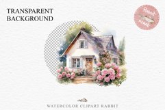 Cozy Cottagecore House Vintage English Romantic Cottage PNG Nursery wall art card making collage printable decor junk journal sublimation Scrapbooking watercolor Cozy Cottagecore House Vintage English Romantic floral garden Cottage PNG clipart