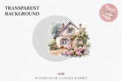 Cozy Cottagecore House Vintage English Romantic Cottage PNG Nursery wall art card making collage printable decor junk journal sublimation Scrapbooking watercolor Cozy Cottagecore House Vintage English Romantic floral garden Cottage PNG clipart