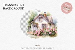 Cozy Cottagecore House Vintage English Romantic Cottage PNG Nursery wall art card making collage printable decor junk journal sublimation Scrapbooking watercolor Cozy Cottagecore House Vintage English Romantic floral garden Cottage PNG clipart