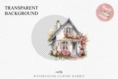 Cozy Cottagecore House Vintage English Romantic Cottage PNG Nursery wall art card making collage printable decor junk journal sublimation Scrapbooking watercolor Cozy Cottagecore House Vintage English Romantic floral garden Cottage PNG clipart