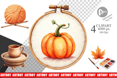 Clipart Cozy Autumn Crafting Product Image 1