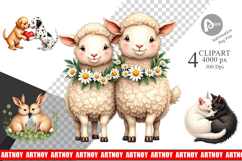 Cozy Critters &amp; Cuddles Clipart Product Image 1