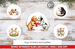 Cozy Critters &amp; Cuddles Wind Spinner Product Image 1