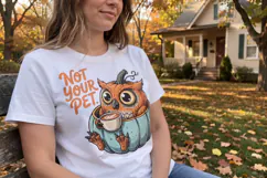 Cozy Cryptid Cafe Sarcastic Sublimation Product Image 3