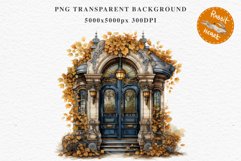 Cozy Fall Clipart Autumn Door PNG Junk Journal Scrapbooking october september halloween cute decor autumn cottage core graphics digital orange pumpkin watercolor fall door clipart, autumn png, Cute house decor, cottage core pumpkin, junk journaling