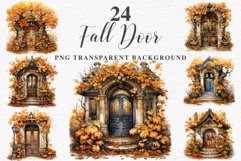 watercolor fall door clipart, autumn png, Cute house decor, cottage core pumpkin, junk journaling Cozy Fall Clipart Autumn Door PNG Junk Journal Scrapbooking october september halloween cute decor autumn cottage core graphics digital orange pumpkin