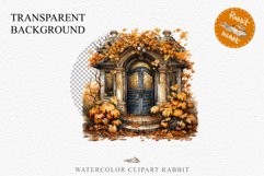Cozy Fall Clipart Autumn Door PNG Junk Journal Scrapbooking october september halloween cute decor autumn cottage core graphics digital orange pumpkin watercolor fall door clipart, autumn png, Cute house decor, cottage core pumpkin, junk journaling