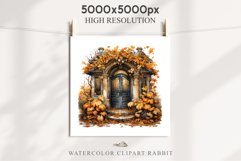 Cozy Fall Clipart Autumn Door PNG Junk Journal Scrapbooking october september halloween cute decor autumn cottage core graphics digital orange pumpkin watercolor fall door clipart, autumn png, Cute house decor, cottage core pumpkin, junk journaling