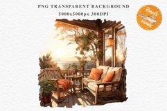 Cozy Fall Clipart Autumn Porch PNG Junk Journal Scrapbooking october september halloween cute decor autumn cottage core graphics digital orange pumpkin watercolor fall porch clipart, autumn clipart, Cute nursery decor, cottage core pumpkin clip art
