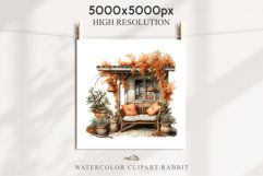 Cozy Fall Clipart Autumn Porch PNG Junk Journal Scrapbooking october september halloween cute decor autumn cottage core graphics digital orange pumpkin watercolor fall porch clipart, autumn clipart, Cute nursery decor, cottage core pumpkin clip art