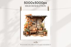 Cozy Fall Clipart Autumn Porch PNG Junk Journal Scrapbooking october september halloween cute decor autumn cottage core graphics digital orange pumpkin watercolor fall porch clipart, autumn clipart, Cute nursery decor, cottage core pumpkin clip art