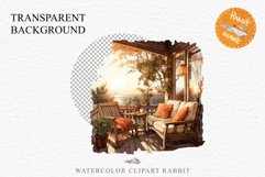 Cozy Fall Clipart Autumn Porch PNG Junk Journal Scrapbooking october september halloween cute decor autumn cottage core graphics digital orange pumpkin watercolor fall porch clipart, autumn clipart, Cute nursery decor, cottage core pumpkin clip art