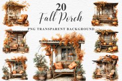 watercolor fall porch clipart, autumn clipart, Cute nursery decor, cottage core pumpkin clip art Cozy Fall Clipart Autumn Porch PNG Junk Journal Scrapbooking october september halloween cute decor autumn cottage core graphics digital orange pumpkin