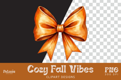 Watercolor cozy fall clipart PNG for autumn DIY projects, sublimation, planners, and cozy seasonal crafts