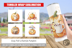 Cozy Fall Pumpkin Tumbler Product Image 1