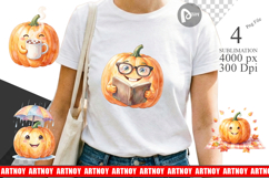 Cozy Fall Pumpkin Sublimation Product Image 1