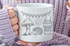 Cozy Fall SVG Autumn svg Bundle Hand Drawn Doodle SVG Product Image 4
