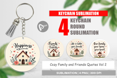 Keychain Cozy Family and Friends Quotes Product Image 1