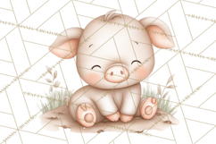 Farm Animal Clipart PNG, Cozy Barnyard Illustrations Product Image 2