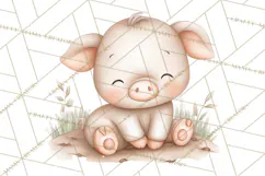 Farm Animal Clipart PNG, Cozy Barnyard Illustrations Product Image 2
