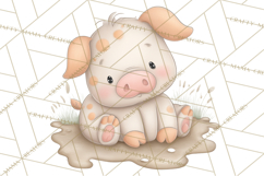 Farm Animal Clipart PNG, Cozy Barnyard Illustrations Product Image 3