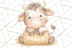Farm Animal Clipart PNG, Cozy Barnyard Illustrations Product Image 2