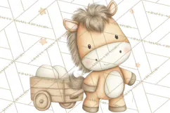 Farm Animal Clipart PNG, Cozy Barnyard Illustrations Product Image 3