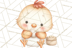 Farm Animal Clipart PNG, Cozy Barnyard Illustrations Product Image 4