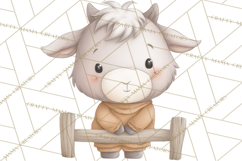 Farm Animal Clipart PNG, Cozy Barnyard Illustrations Product Image 2