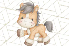 Farm Animal Clipart PNG, Cozy Barnyard Illustrations Product Image 5