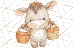 Farm Animal Clipart PNG, Cozy Barnyard Illustrations Product Image 4