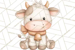 Farm Animal Clipart PNG, Cozy Barnyard Illustrations Product Image 2