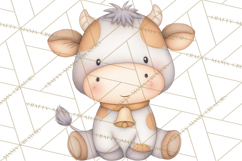 Farm Animal Clipart PNG, Cozy Barnyard Illustrations Product Image 3