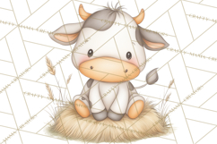 Farm Animal Clipart PNG, Cozy Barnyard Illustrations Product Image 4